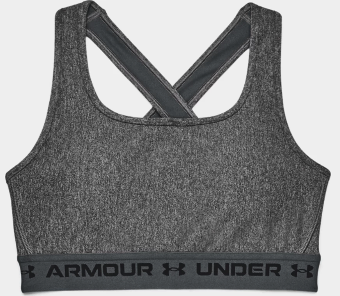 Under Armour Women's Mid Crossback Sports Bra - Black