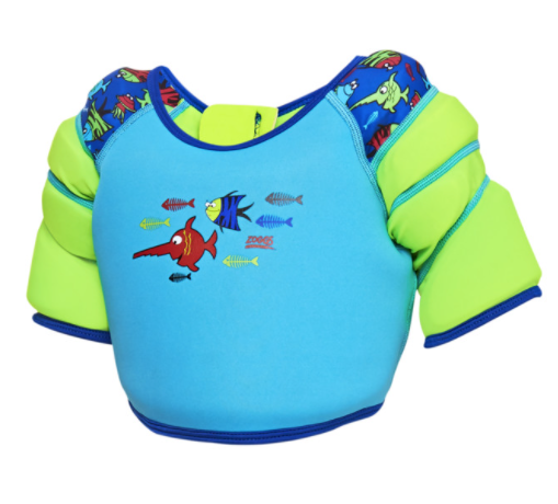 Zoggs Sea Saw Water Wings Swim Vest - Blue/Green