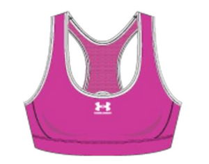 Under Armour Women's Heat Gear Mid Padless - Rebel Pink / White (652)