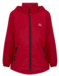 Mac in a Sac Origin II Kids Mini Packable Waterproof Jacket - RED