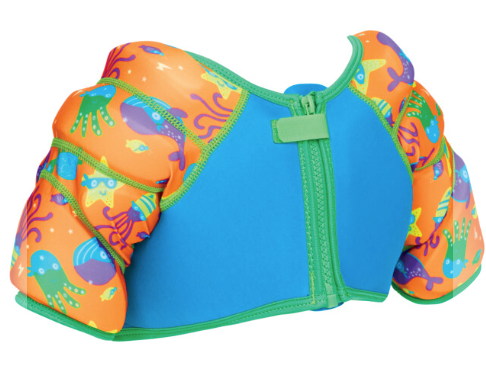 Zoggs Super Star Water Wings Swim Vest - Blue/Orange