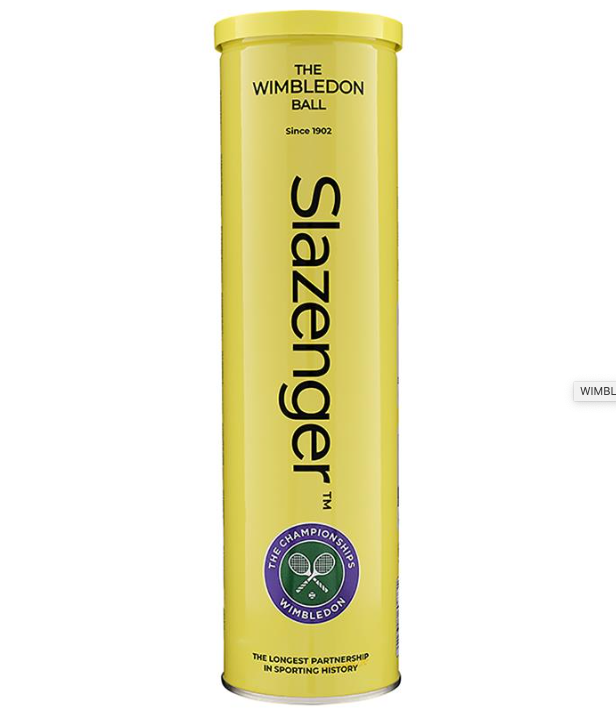 Slazenger Wimbledon Tennis Balls - 4 ball can