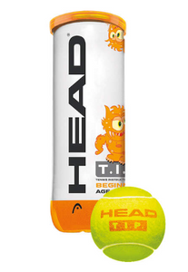 Head TIP Pressureless Orange Balls - 3 ball can