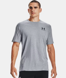 Under Armour Men's Sportstyle Left Chest Short Sleeve T-Shirt - Grey