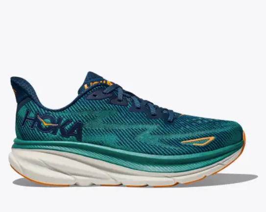 HOKA Men's Clifton 9 Running Shoes - MIDNIGHT / OCEANIC