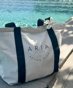 Aria Active Club Zip Up Tote - Cream