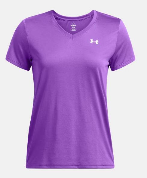 Under Armour Women's Tech V-Neck T-Shirt - Lavish (525)