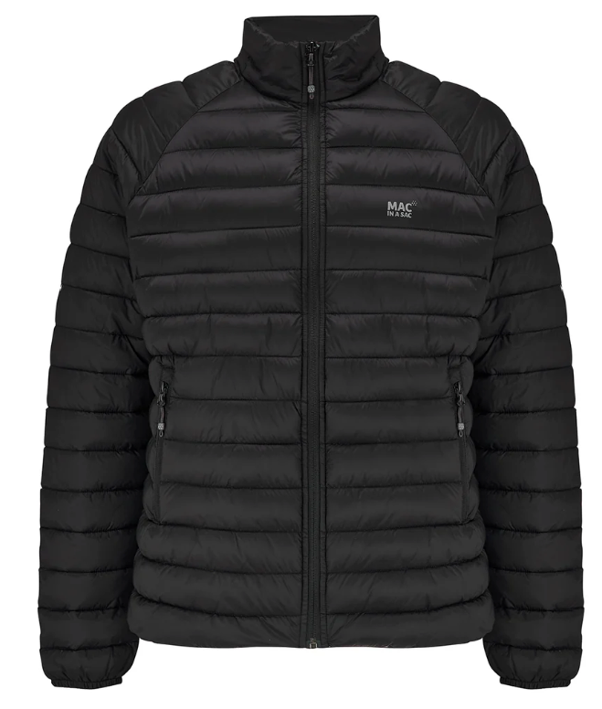 Mac in a Sac Men's Synergy Packable Insulated Jacket - Jet Black