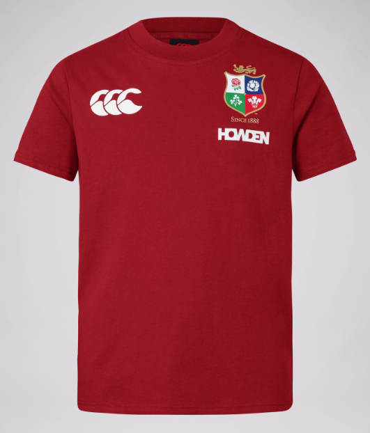 Canterbury Junior Boys/Girls British & Irish Lions Cotton Tee - Red