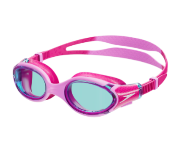 Speedo Biofuse 2.0 Junior Swimming Goggles - FLAMINGO PINK/ELECTRIC PINK/BLUE LENS