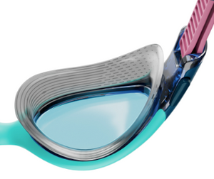 Speedo Biofuse 2.0 Womens Swimming Goggles Orange Lens - MARINE BLUE/PEACOCK/FUNNY PINK