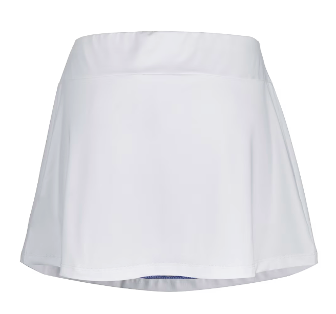 Babolat Girl's Tennis Play Skirt - White (Navy Logo)