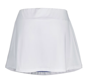 Babolat Girl's Tennis Play Skirt - White (Navy Logo)