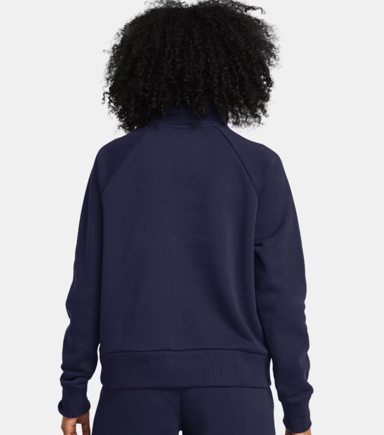 Under Armour Women's Rival Fleece 1/2 Zip - Midnight Navy / White - (410)