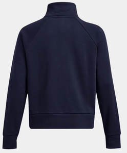 Under Armour Women's Rival Fleece 1/2 Zip - Midnight Navy / White - (410)