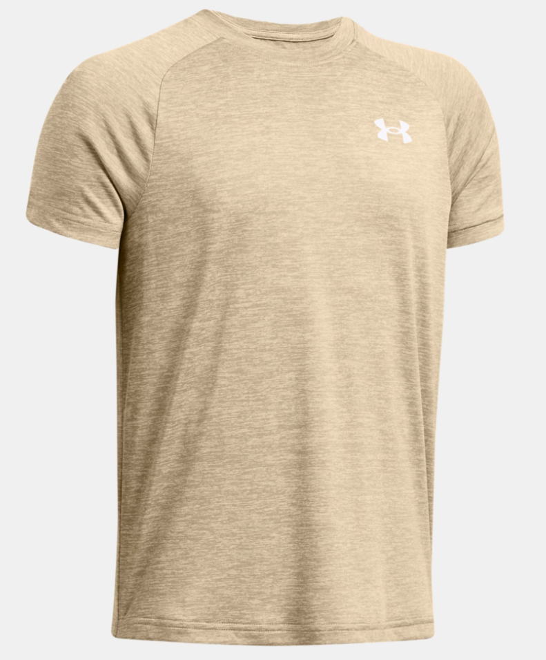 Under Armour Boys' Tech 2.0 Short Sleeve Tee - City Khaki / White (301)