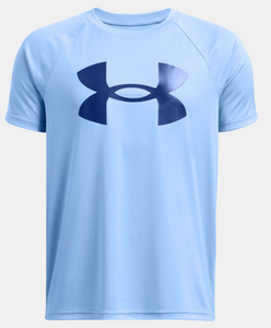 Under Armour Boys' Tech Big Logo Short Sleeve - Horizon Blue / Tech Blue (465)