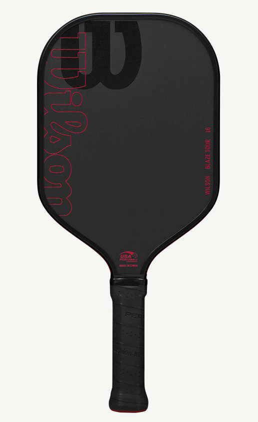 Wilson BLAZE TOUR 16 Pickleball Paddle - Black/Red