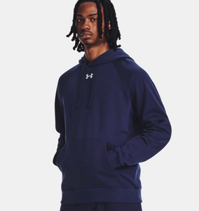 Under Armour Men's Rival Fleece Hoodie - Midnight Navy / White - (410)