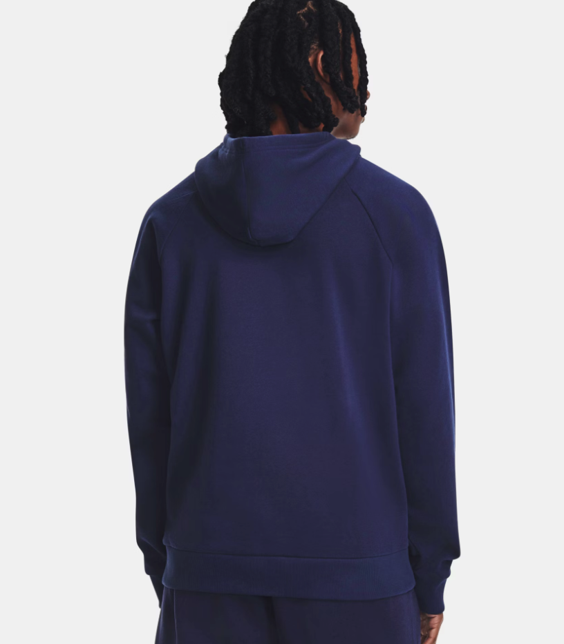 Under Armour Men's Rival Fleece Hoodie - Midnight Navy / White - (410)