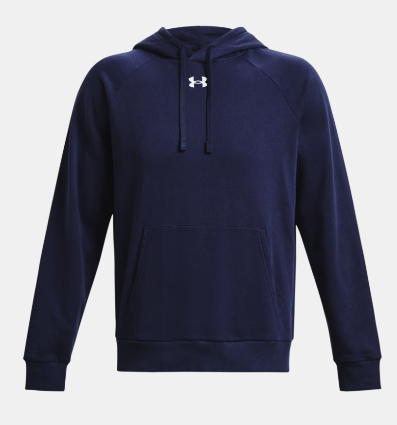 Under Armour Men's Rival Fleece Hoodie - Midnight Navy / White - (410)