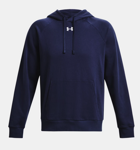 Under Armour Men's Rival Fleece Hoodie - Midnight Navy / White - (410)