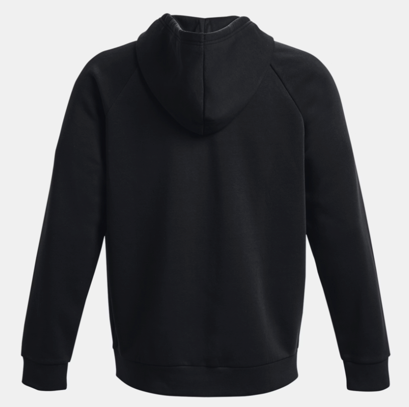 Under Armour Men's Rival Fleece Full-Zip Hoodie - Black / White (001)