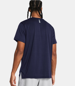 Under Armour Men's Launch Short Sleeve Tee Shirt - Midnight Navy/White (410)