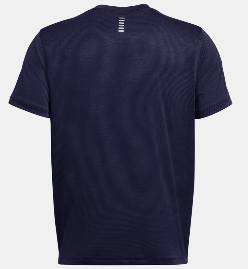 Under Armour Men's Launch Short Sleeve Tee Shirt - Midnight Navy/White (410)