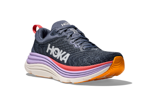 HOKA Women's Gaviota 5 Running Shoes - ANCHOR / GRAPEFRUIT