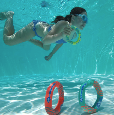 Schildkroet Neoprene Swimming Pool Diving Rings - 3 pack