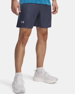 Under Armour Men's Launch 7'' Shorts -  Downpour Grey / Ether Blue (045)