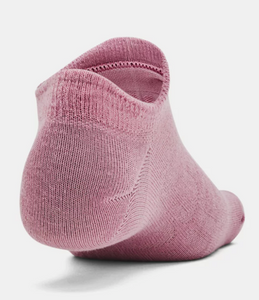 Under Armour 6-Pack Unisex No Show Socks - PINK