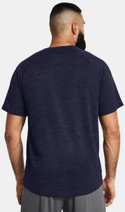 Under Armour Men's Textured Short Sleeve T-Shirt - Midnight Navy (410)