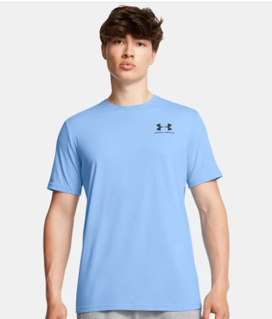 Under Armour Men's Sportstyle Left Chest Short Sleeve T-Shirt - Horizon Blue