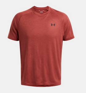 Under Armour Men's Textured Short Sleeve T-Shirt - Earthen Orange/Black