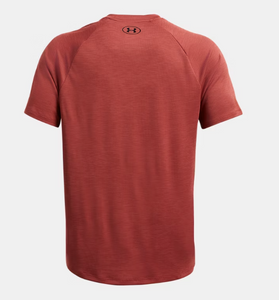 Under Armour Men's Textured Short Sleeve T-Shirt - Earthen Orange/Black