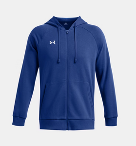 Under Armour Men's Rival Fleece Full-Zip Hoodie - Tech Blue/White