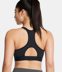 Under Armour Women's HeatGear Armour High Impact Sports Bra - Black/White (002)