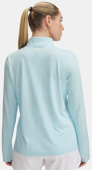 Under Armour Women's Tech 1/2 Zip - Stream/ White (494)