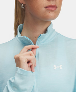 Under Armour Women's Tech 1/2 Zip - Stream/ White (494)