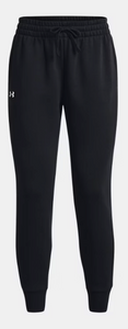 Under Armour Women's Rival Fleece Joggers- Black/ White (001)