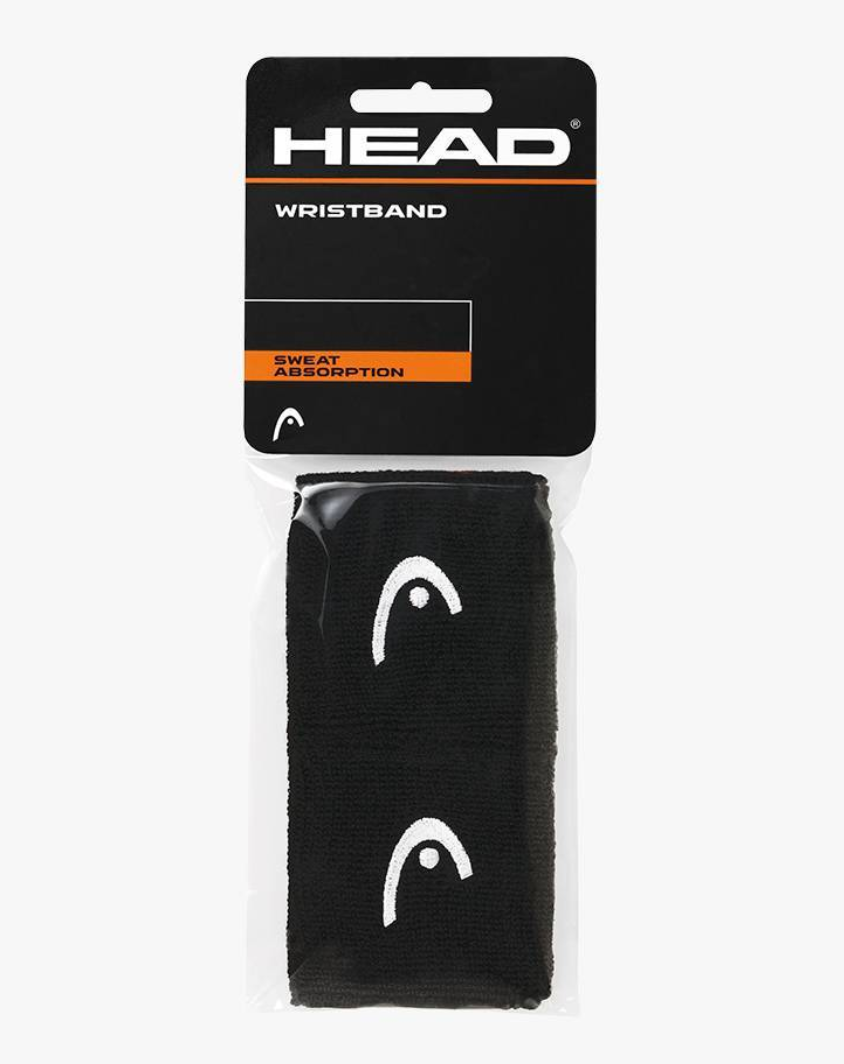 Head 2.5" Wristbands - Black (2 pack)