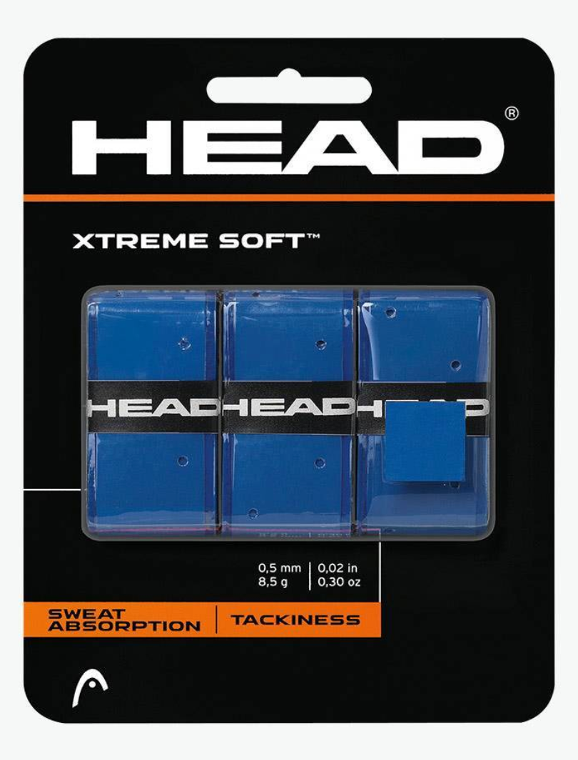 Head Xtreme Soft Overgrips - Blue (3 pack)