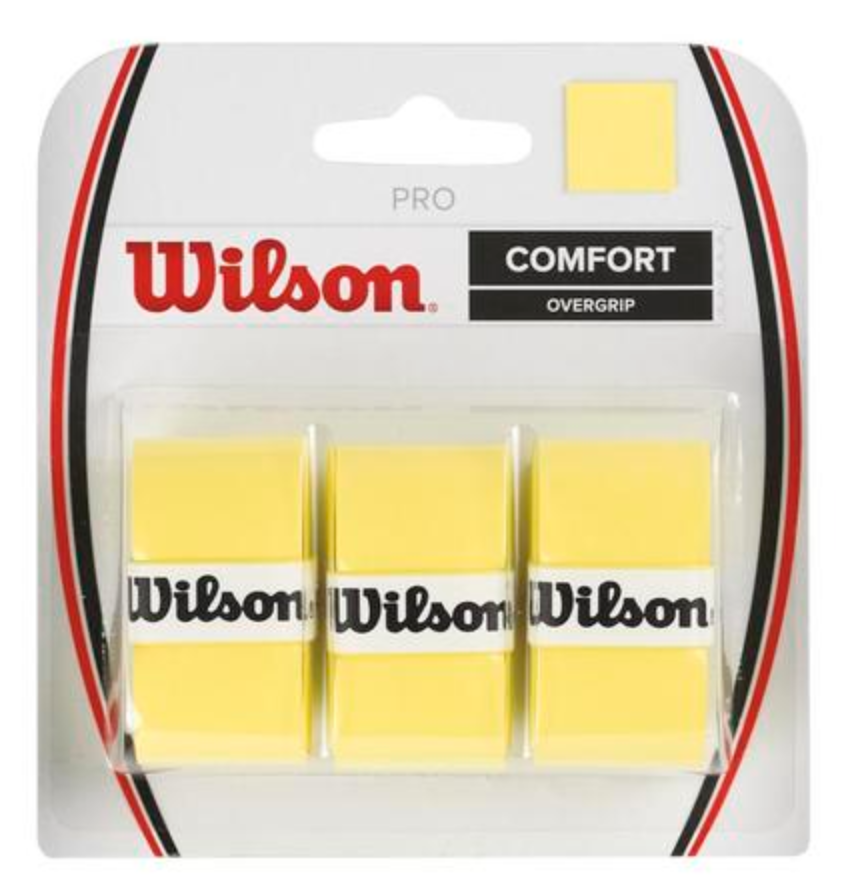 Wilson Pro Overgrips - Yellow (3 pack)