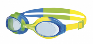 Zoggs Bondi Junior Swimming Goggles Clear Lens (6-14 years) - Green/Blue