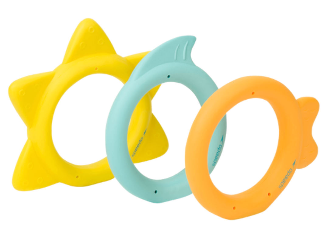 Speedo Dive Rings Swimming Pool Toy - 3 pack