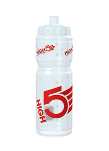 High 5 Waterbottle - Clear/Red