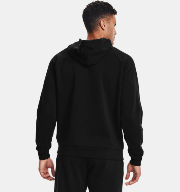 Under Armour Men's Rival Fleece Full Zip Hoody - Black (001)