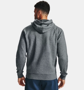 Under Armour Men's Rival Fleece Full Zip Hoody - Pitch Gray Light Heather (012)